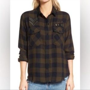Rails pepper plaid boyfriend shirt